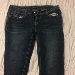 Dark wash capris size 14